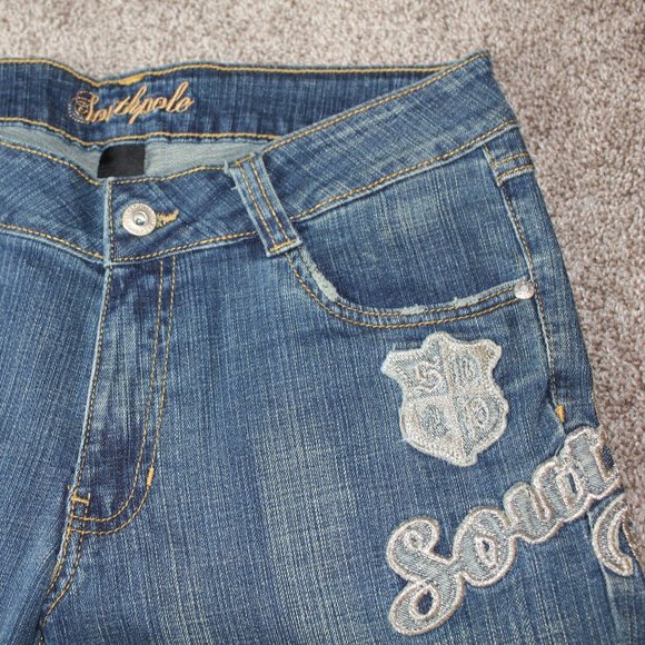 SouthPole Applique Embroidered Jeans - Picture 3 of 6
